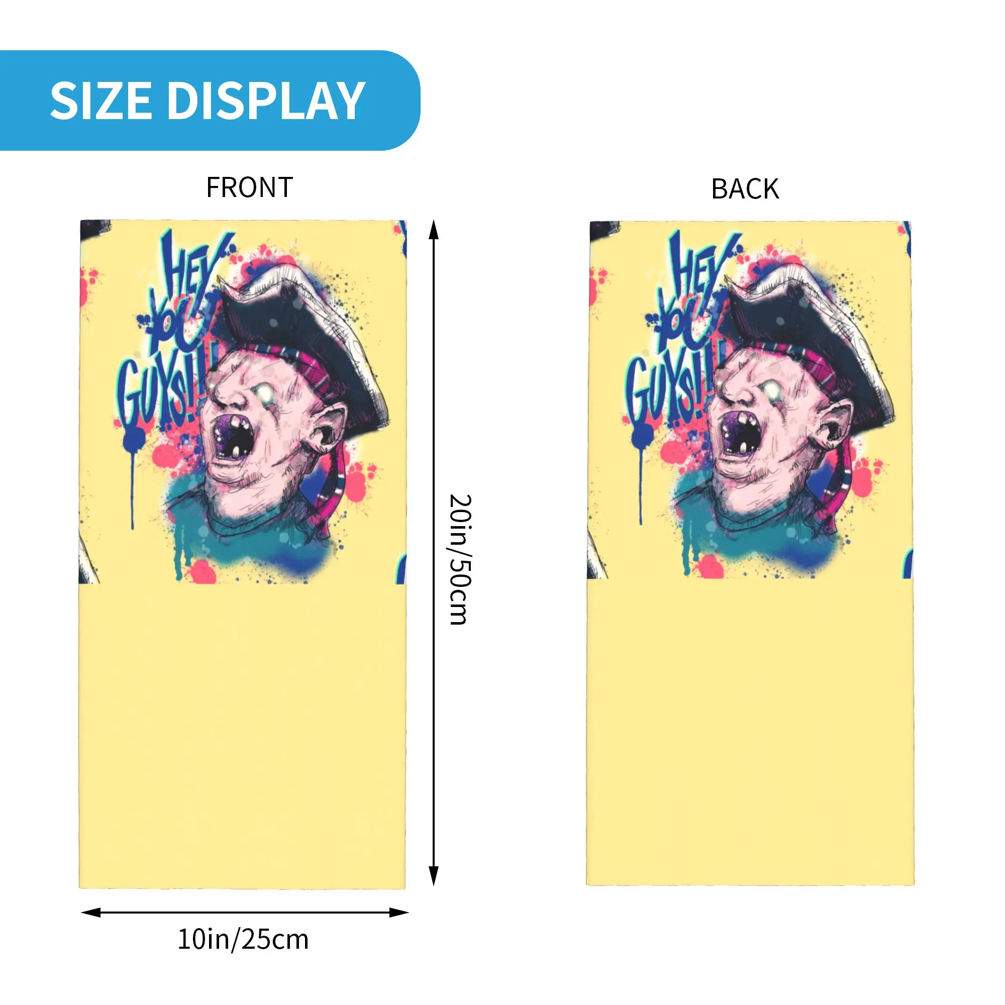 Custom Hey You Guys The Goonies Bandana Neck Gaiter Windproof Face Scarf Cover Women Men Funny Sloth Headwear Tube Balaclava