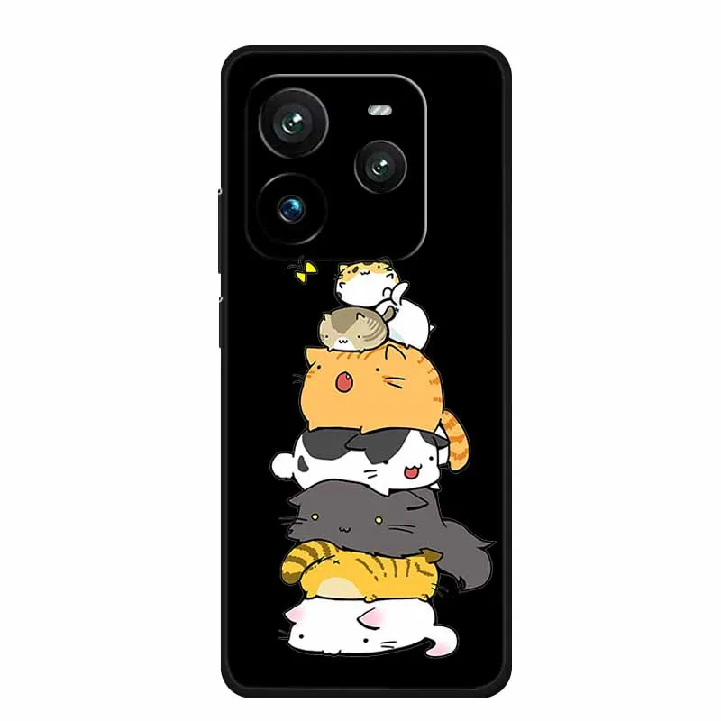 Case For Realme GT 7 GT7 Pro Case Black Silicone Soft Back Cover For Realme Neo7 SE 7x Note 60 C63 Realme P3 Ultra Phone Case