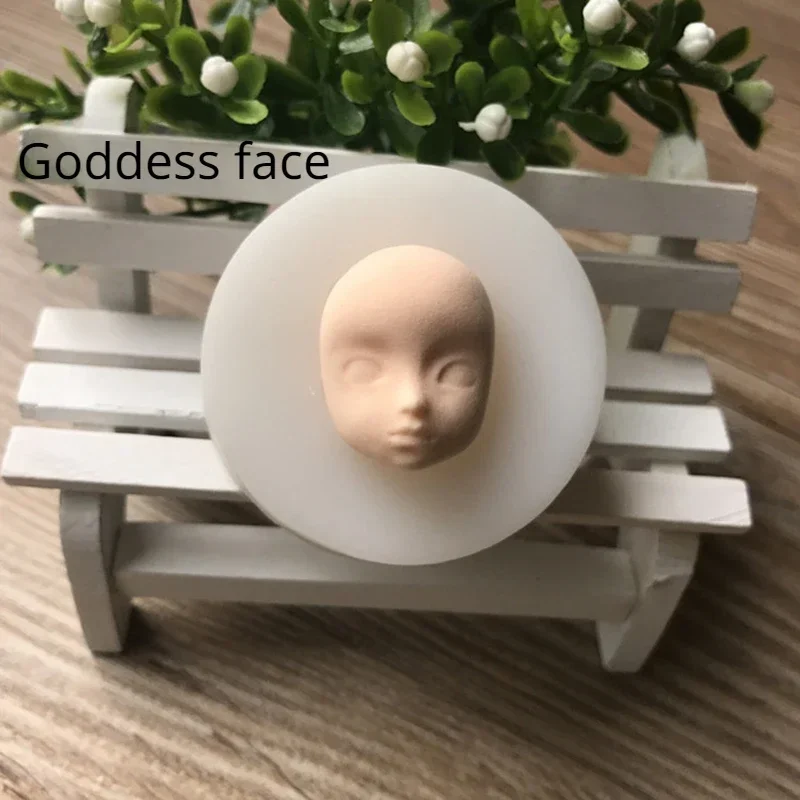 3D Baby Face Silicone Mold Chocolate Polymer Clay Process Mold Manual Process Baby Face Mold Sugar Process Baking Tools