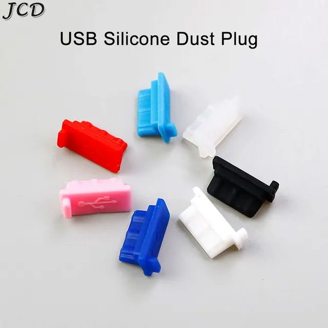 JCD 10 szt. Silikonowa osłona Port ładowarki przeciwpyłowa wtyczka USB interfejs żeńskie gniazdo pyłoszczelna czapka Tablet uniwersalny PC Notebook Laptop