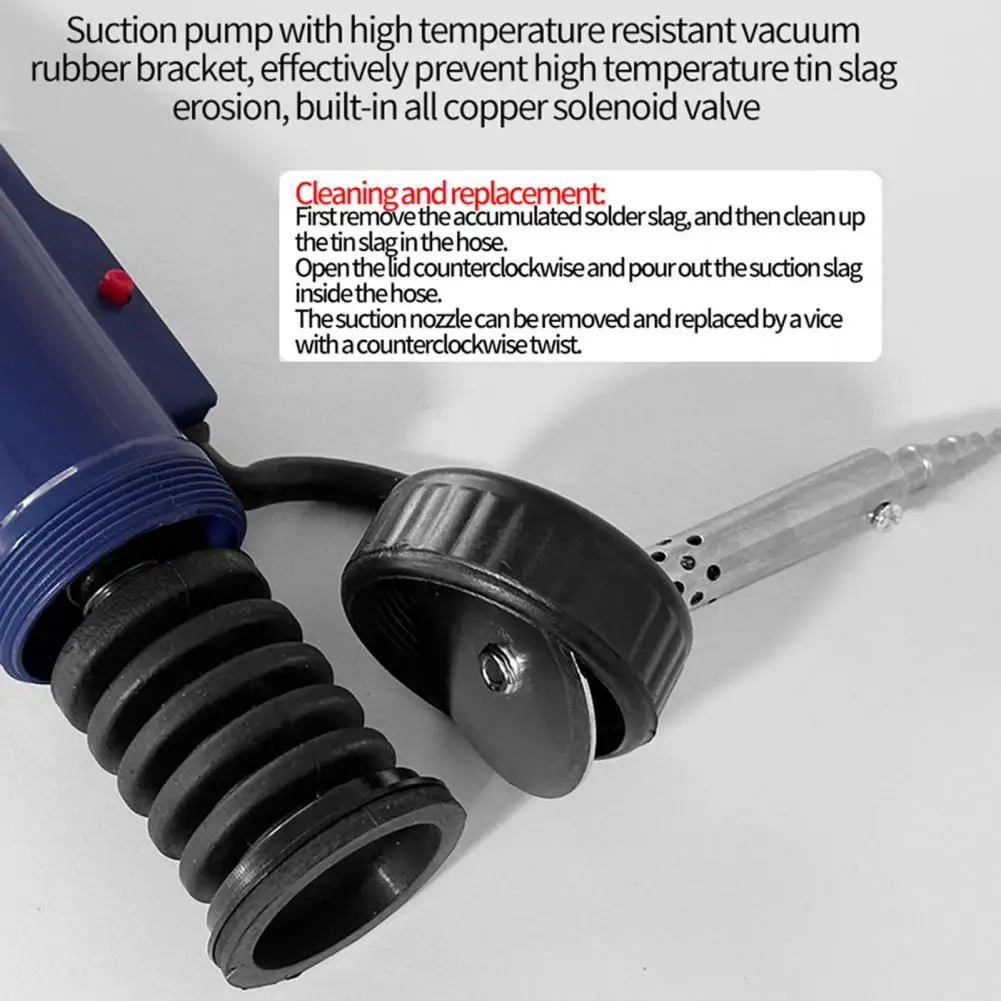 Útil fusão/absorção de estanho One-handed operação automática elétrica vácuo solda remover bomba equipamentos eletrônicos