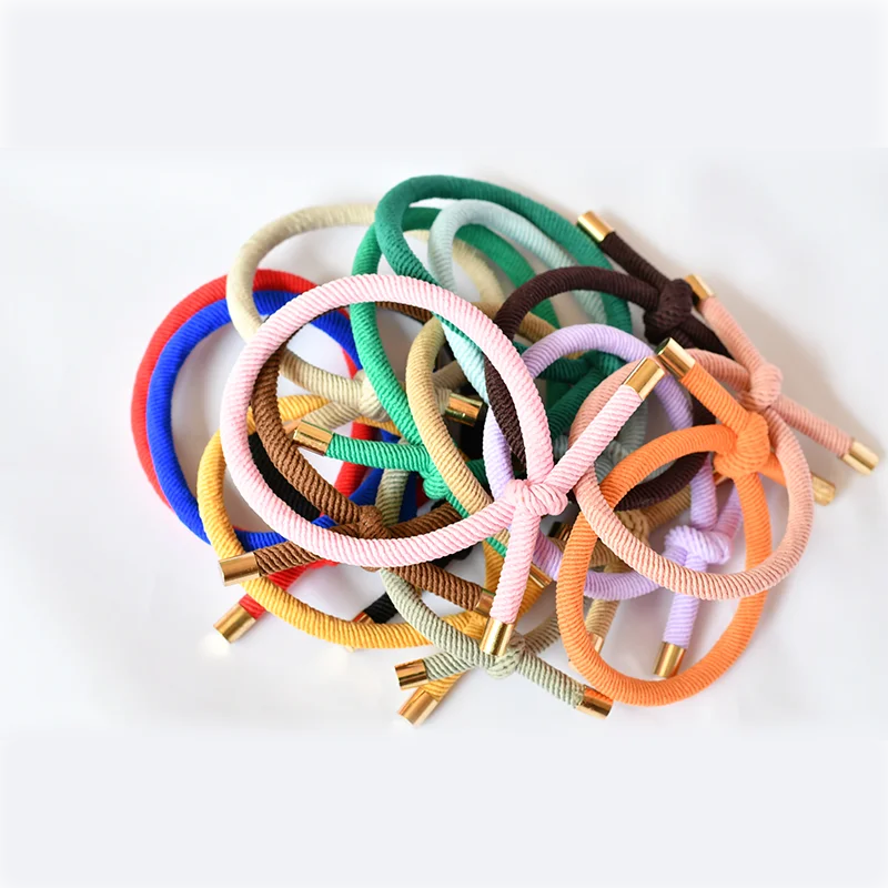 10Pcs Women Rubber Bands Hairband Tie for Weaving Elastic Nylon Hair Bands Girl Hairstyle Fashion Women\'s Accessories