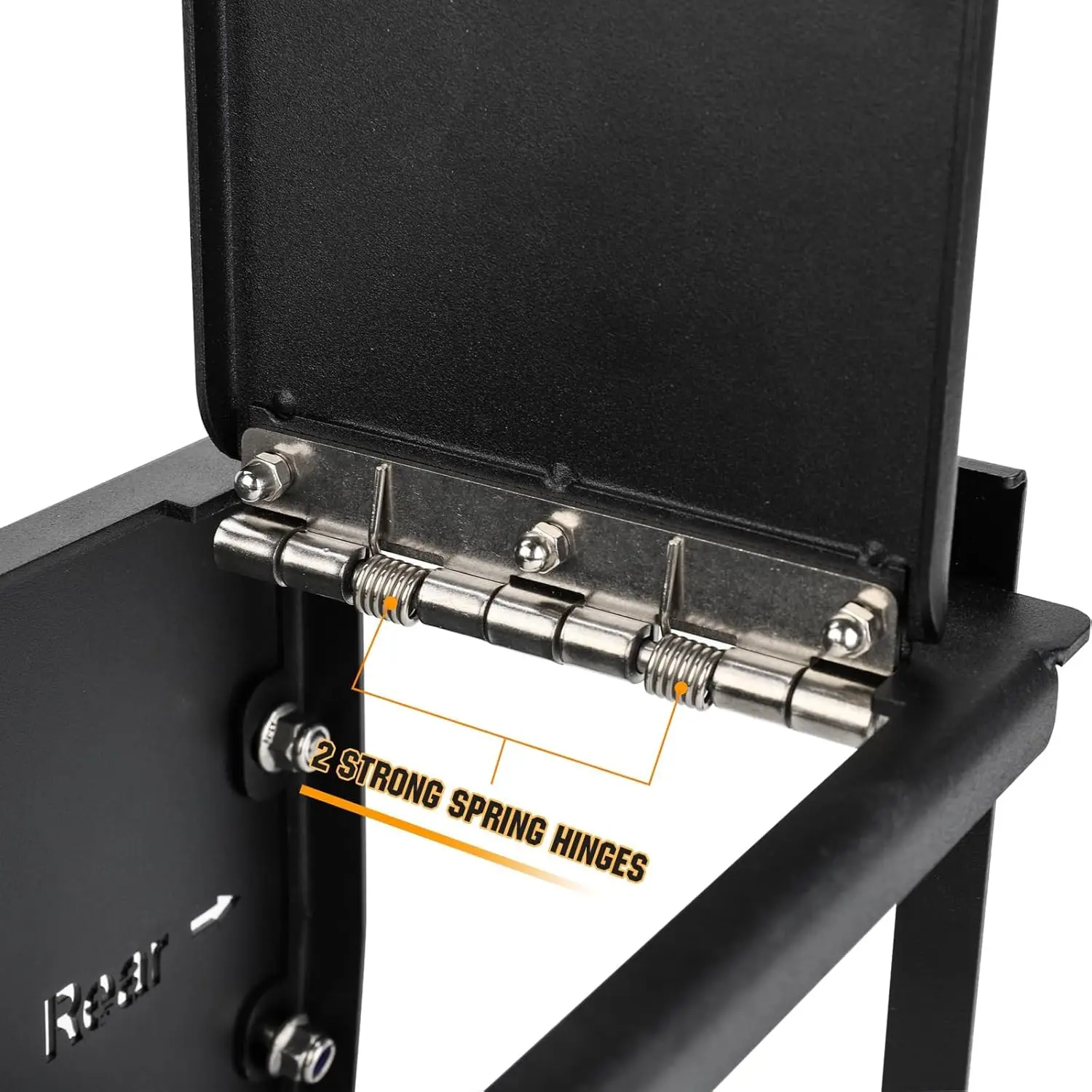 Center Console Safe Gun Safe Box with Springs Hinge Compatible with 2021-2024 Ford F150, 2022-2023 F150 Lightning