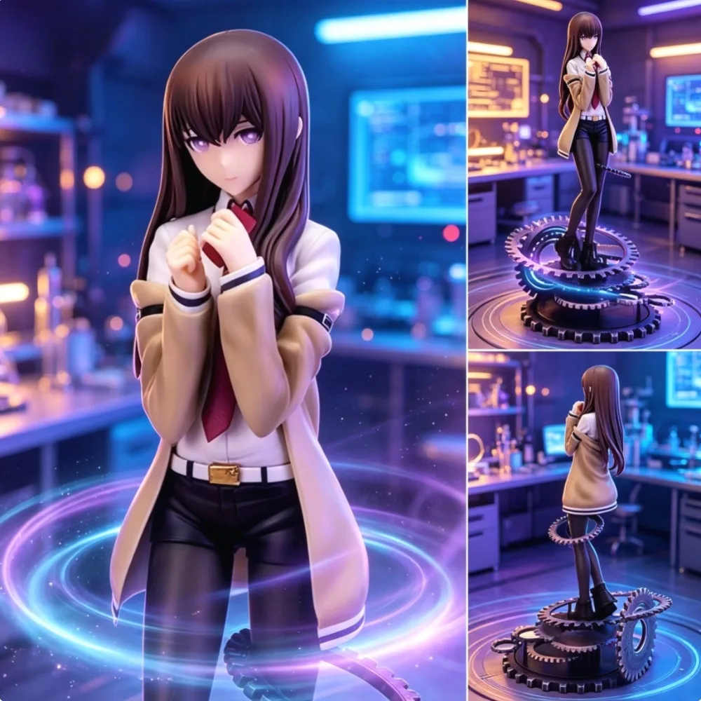 26m/10.24in Anime Steins Gate Figure Makise Kurisu Action Figures Pvc Statue Desktop Ornamen Collection Model Toys Gifts