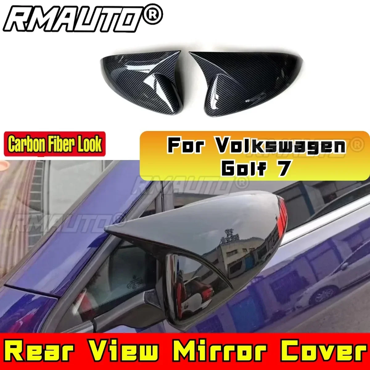 

For Volkswagen Golf 7 Body Kit Car Rearview Cover Protect Side Mirror Cover Rearview Mirror Cover Trim Modification Part