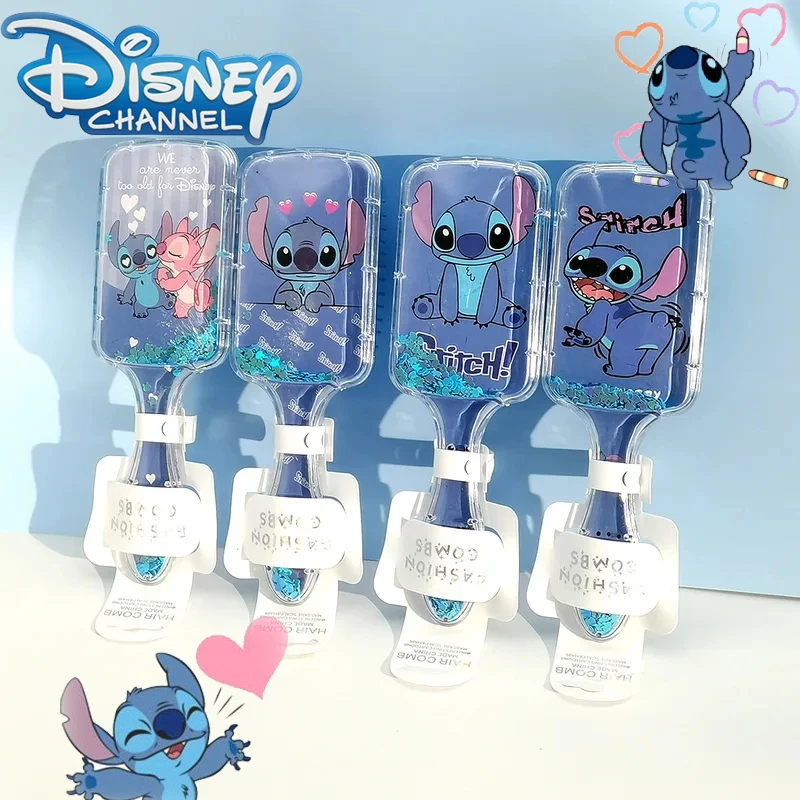 

Disney Stitch Air Cushion Comb Anime Figure Lilo & Stitch Cartoon Cute Portable Scalp Massage Hairdressing Airbag Comb Girl Gift