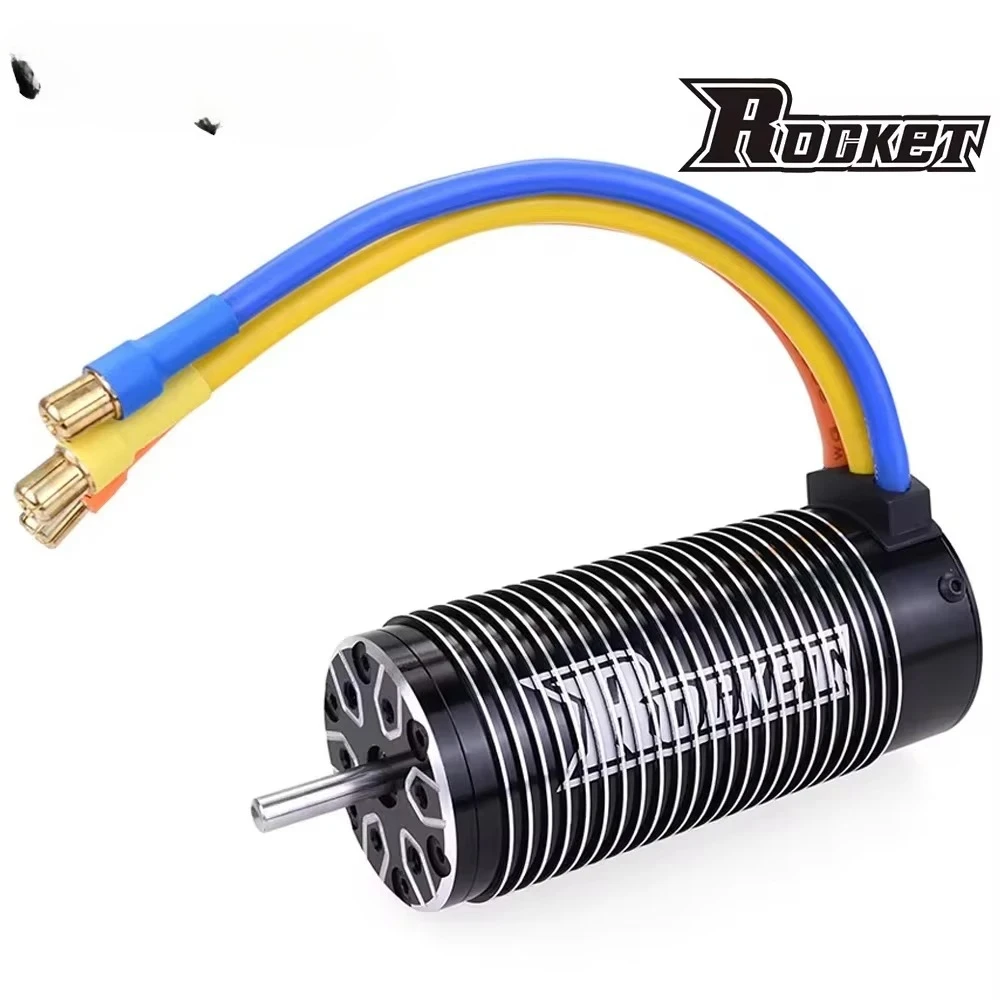 Surpass Hobby Rocket 4068 4076 4082 4092 4-pole Waterproof Sensorless Brushless Motor 5mm Shaft For 1:8 1/8 RC Cars Truck