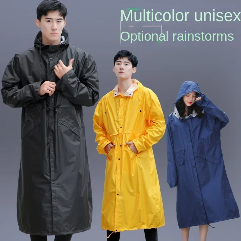 Poncho de cuerpo ligero impermeable para adulto, impermeable largo para senderismo, cortavientos para hombre y mujer, versión japonesa y coreana