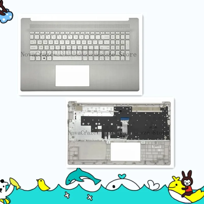 

M50458-001 Новый упор для рук 17-CN 17-CP 17T-CN с клавиатурой (без подсветки) M50458-001