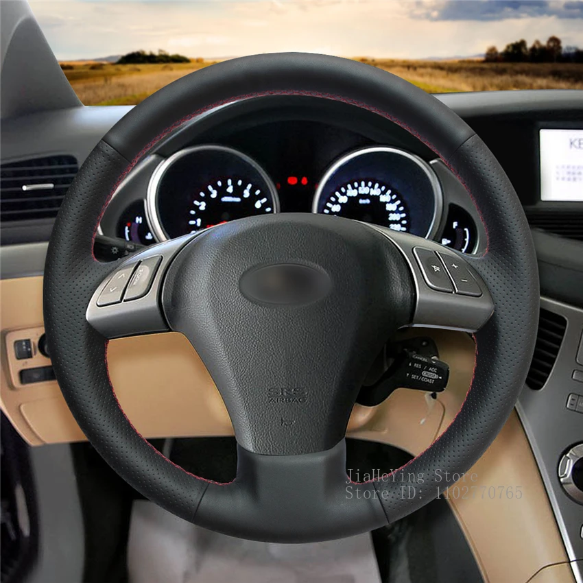 

DIY Hand-Stitched Non-slip Leather Steering Wheel Cover for Subaru Tribeca 2007-2011 Interior Accessories
