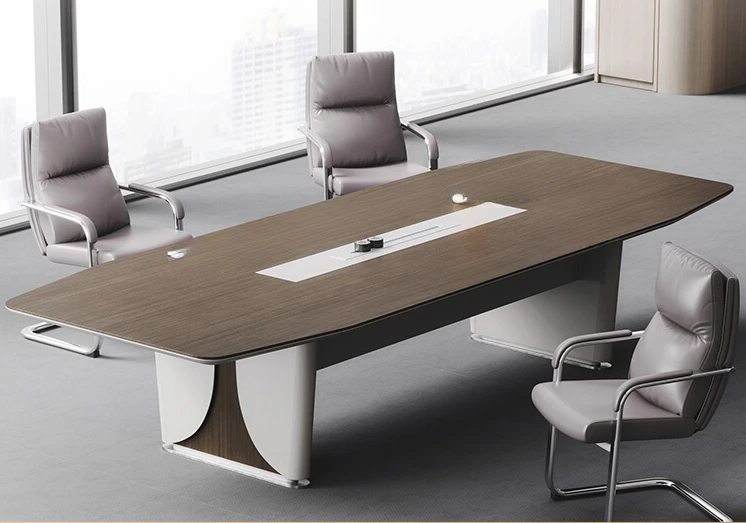 Conference table, long table, simple and modern office