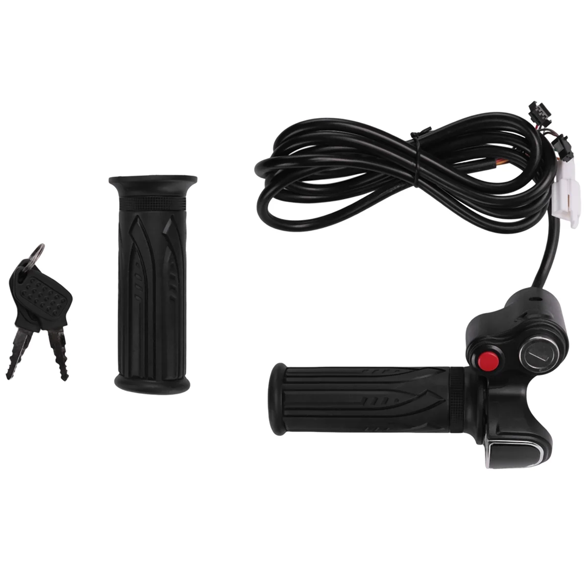 SA-60V Gas Handle Twist Throttle with Battery Indicator&Latching Switch&Lock/Key Electric Scooter Bicycle