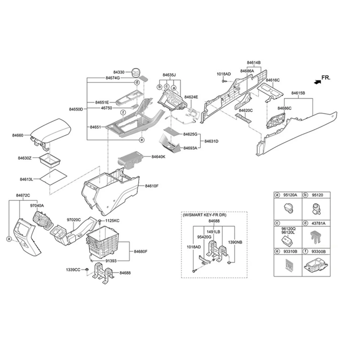 

Прочный переключатель напольной консоли в сборе для Hyundai LF Sonata 15-16 93300C1610