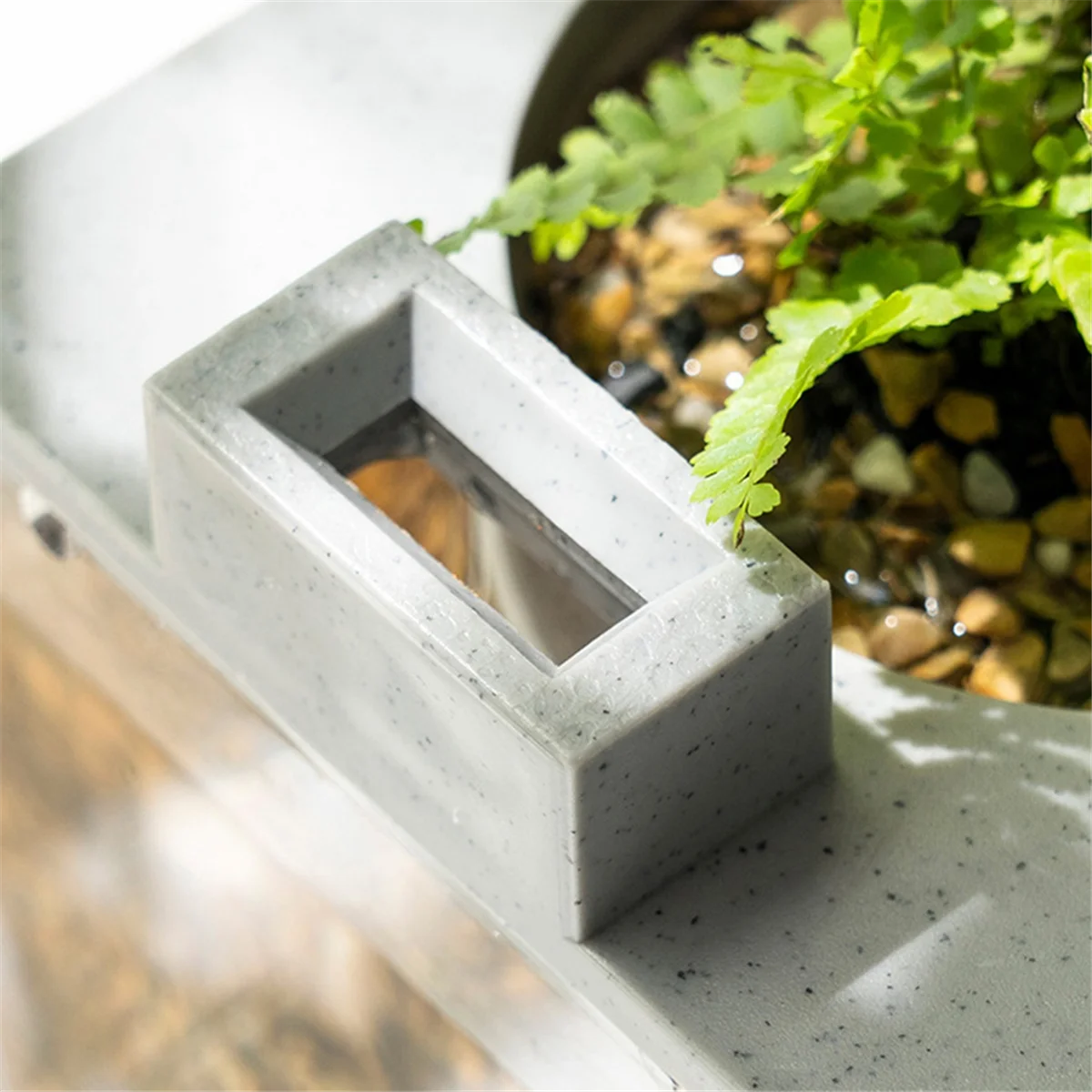 -Zbiornik na ryby Mini-zbiornik akwariowy-zestaw z filtrem wyciszającym USB Krajobrazowy zbiornik na ryby do dekoracji małych przestrzeni