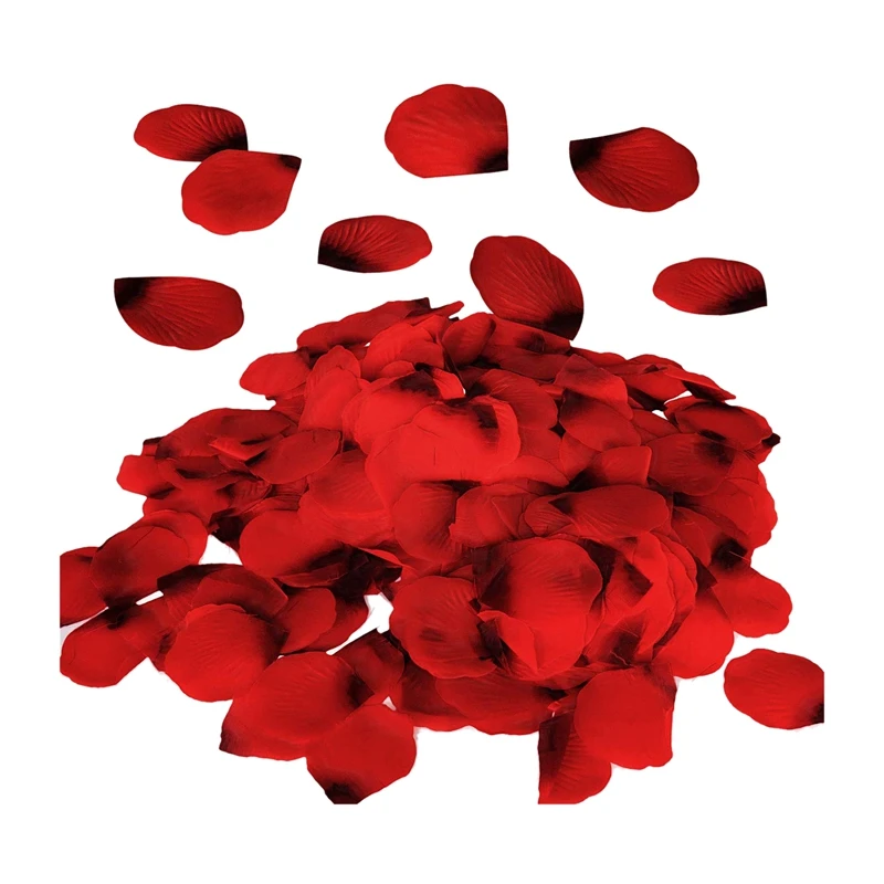 3000 Pcs Red Flower Artificial Rose Petals For Wedding Aisle, Party Favor & Table, Vase, Home Decoration