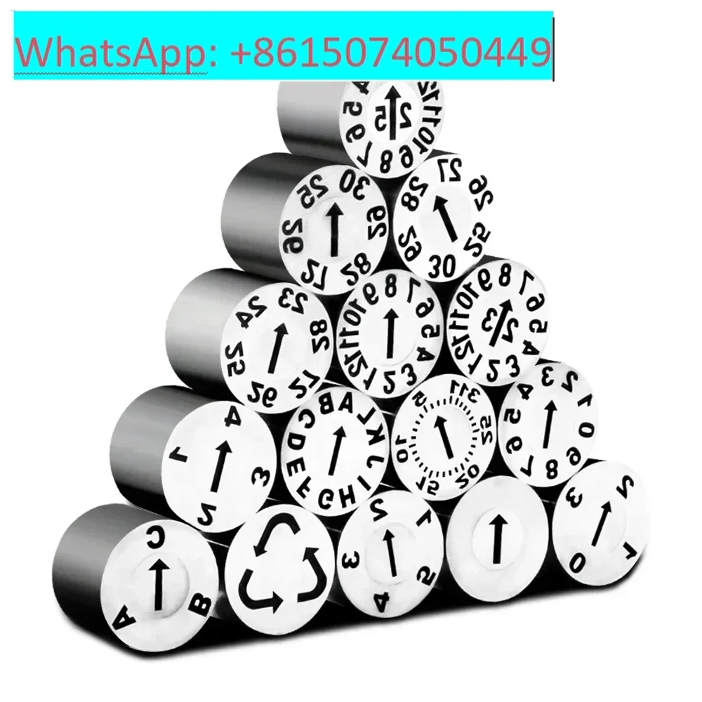 

10 шт. 2024 пластиковые аксессуары для форм, штампы для даты, вставки для кода даты, штифты с маркировкой даты