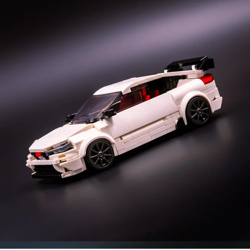 

Строительные блоки, модель автомобиля, игрушка для мальчиков, Type R City Speed Champion 387, детали MOC, креативные кирпичи «сделай сам»