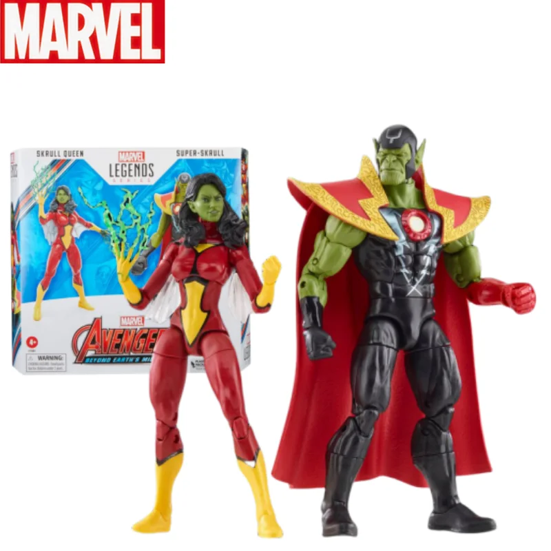 

Marvel Legends Skrull Queen & Super-skrull Avengers 60th Anniversary Beyond Earth's Mightiest 2-pack 6" Action Figure Model Gift