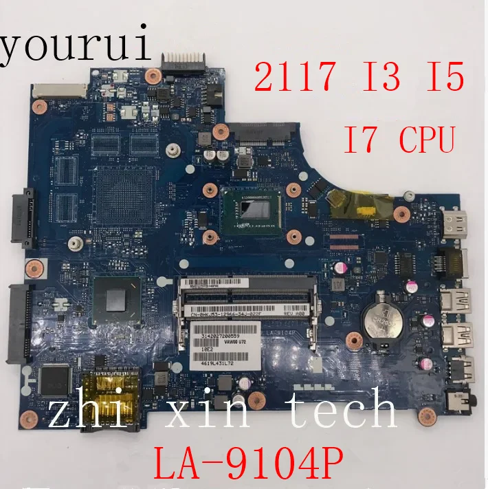 

yourui For Dell Inspiron 15R 2521 3521 5521 Laptop motherboard 2117 i3 I5 I7 CPU DDR3 Mainboard VAW00 LA-9104P full test