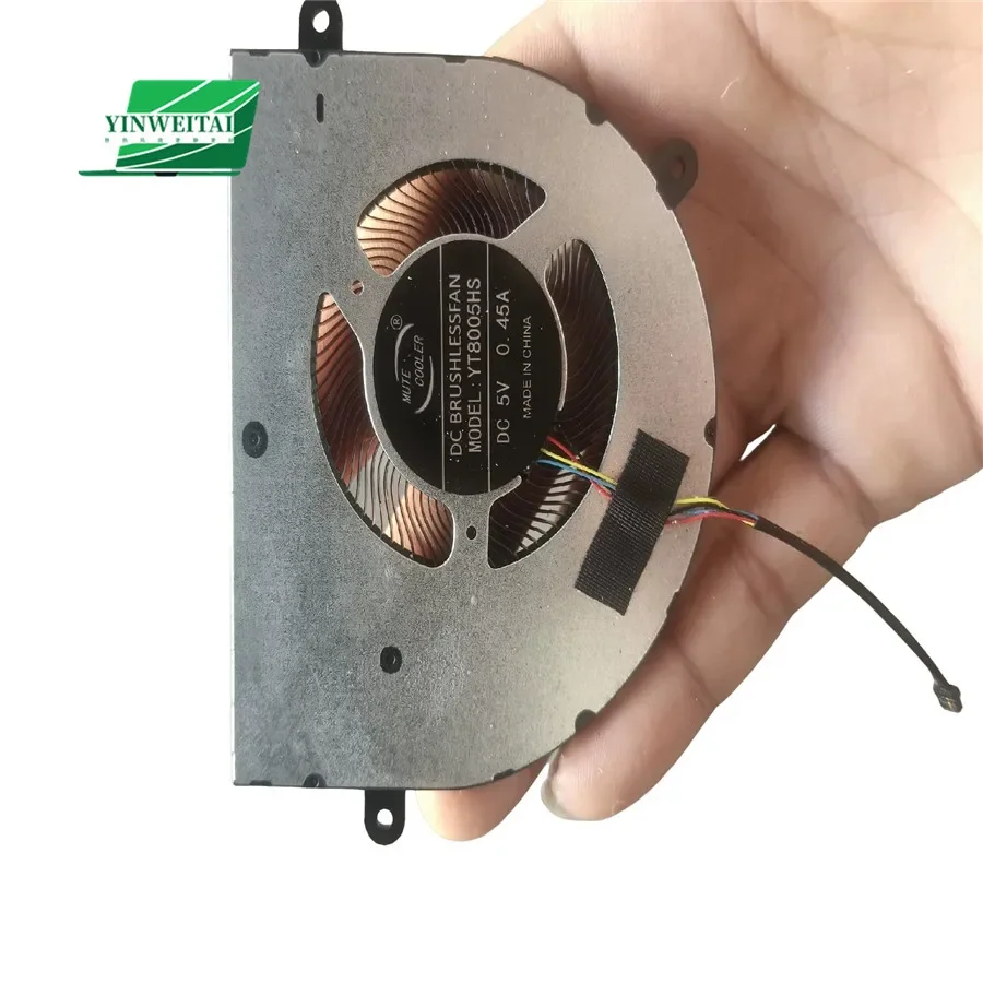 Laptop Replacement CPU Fan for YT8005HS 5V 0.45A  GA61B2H PFTB  12V 0.23A Diameter 5.5cm hole distance 35-35-27mm