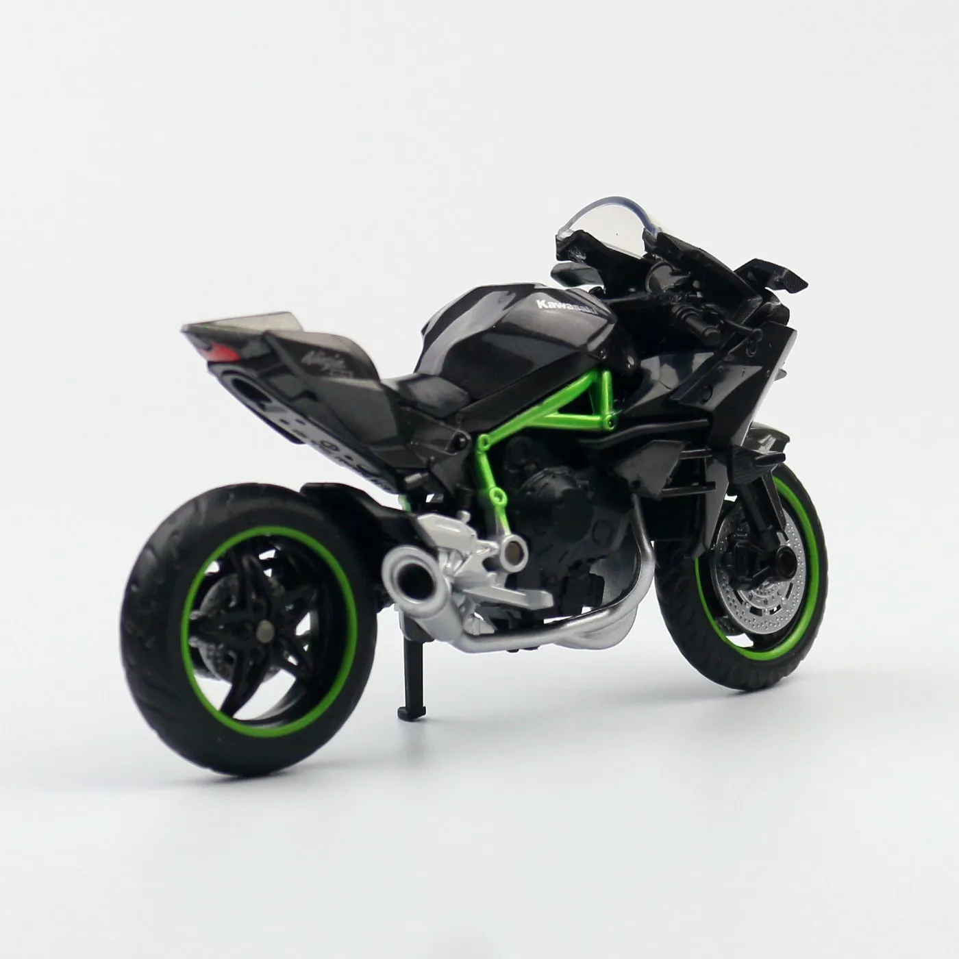 1/18 Kawasaki Ninja H2R Motorcycle Toy Model CCA Caipo 1:18 Diecast Vehicle Miniature Free Wheels Collection Gift Boys Children