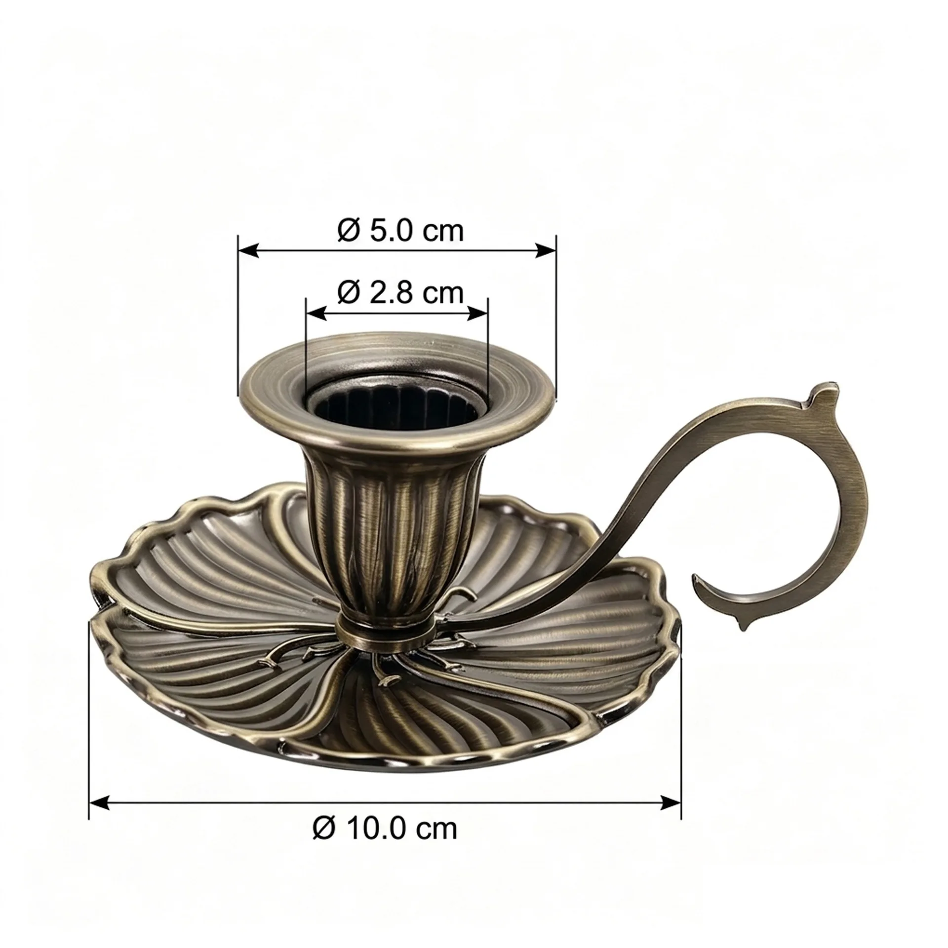 C-type Handheld Retro Candle Holder, Home Decor for Western Restaurants, Study Rooms, Holiday Dinners, and Party Decorations