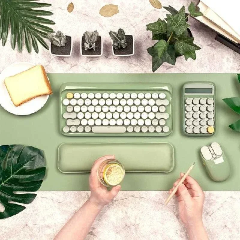 Mechanical keyboard Wireless Bluetooth connection Mouse Calculator Qingxi Home Office