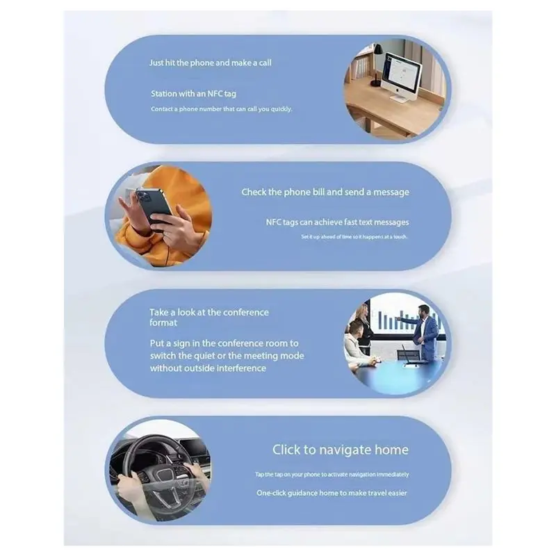 【RECOMENDAR】 Ntag215 50Pcs Label Sticker 13.56Mhz ISO14443A NTAG 213 Ntag 213 Tags RFID Tag Universal Lable