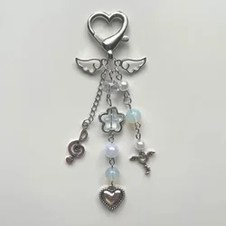 Love Beaded Keychain Music Note Gorgeous Coquettish Y2k Keychain