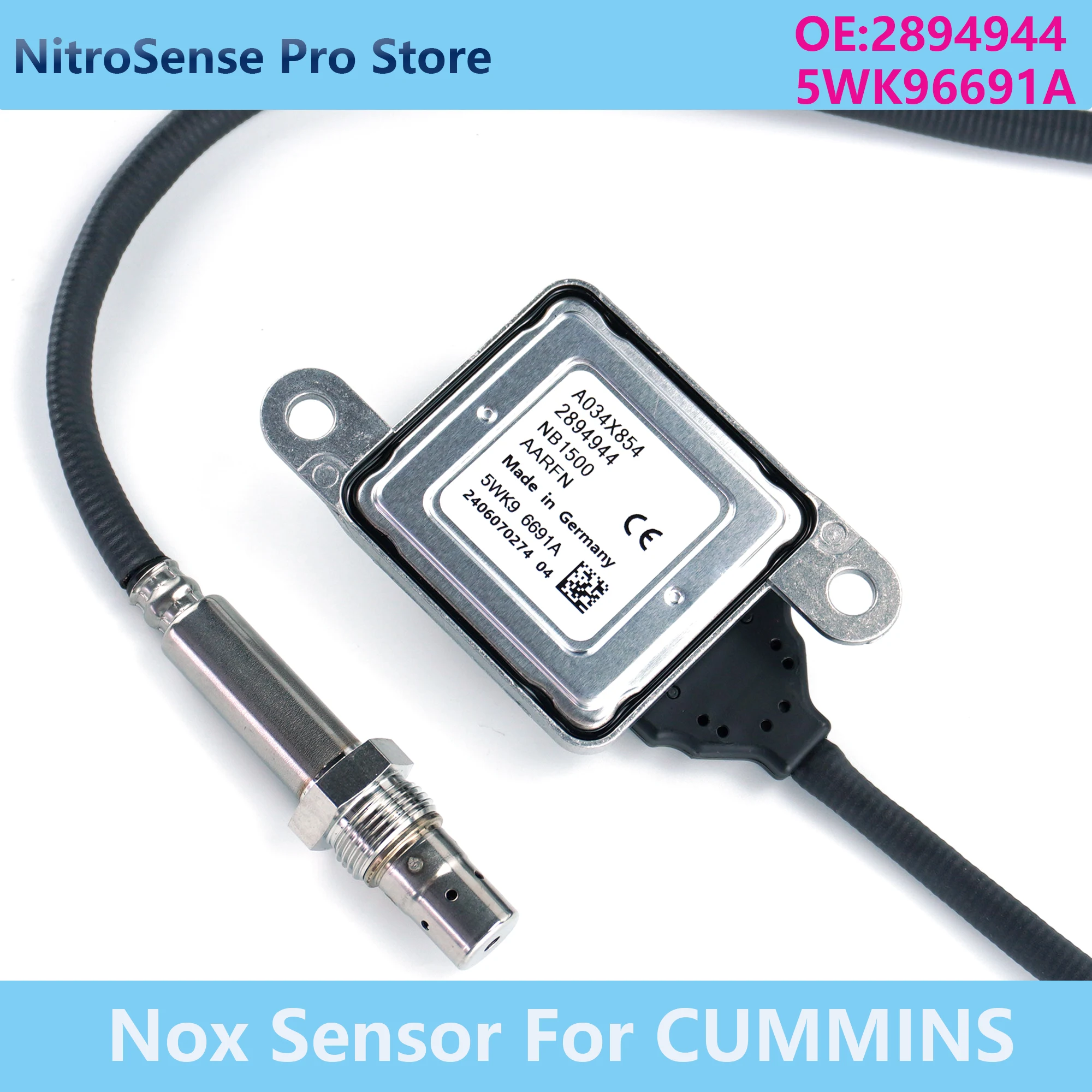 

2894944 5WK9 6691A 5WK96691A Датчик оксида азота подходит для датчика NOx двигателя Cummins