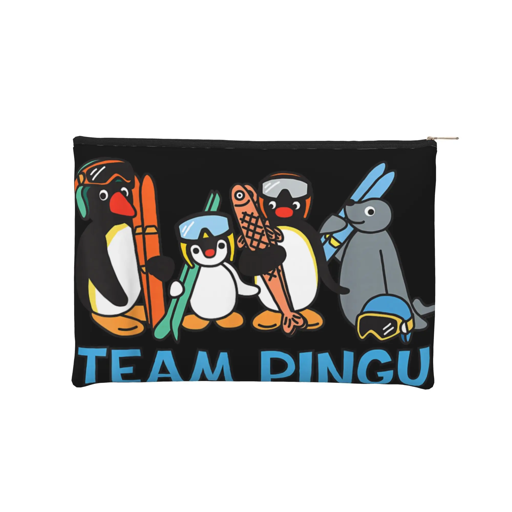 

Легкая косметичка Pingu для команды и друзей, 1 шт., с молнией, дорожная сумка для туалетных принадлежностей, органайзер для хранения косметики