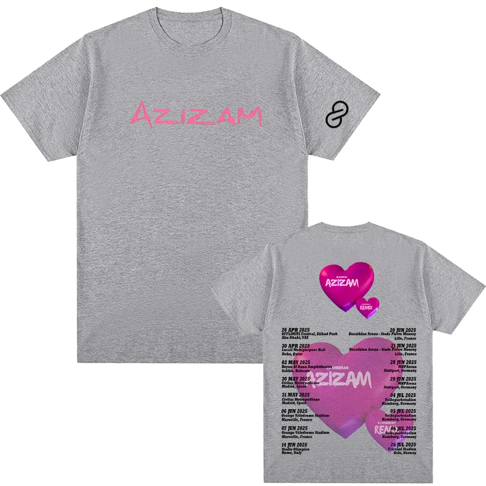 Ed Sheeran 2025new T-shirts Metall Rock Band Tees Reine Baumwolle Männer Frauen Harajuku Mode Rundhals tops 100% baumwolle Sommer tees