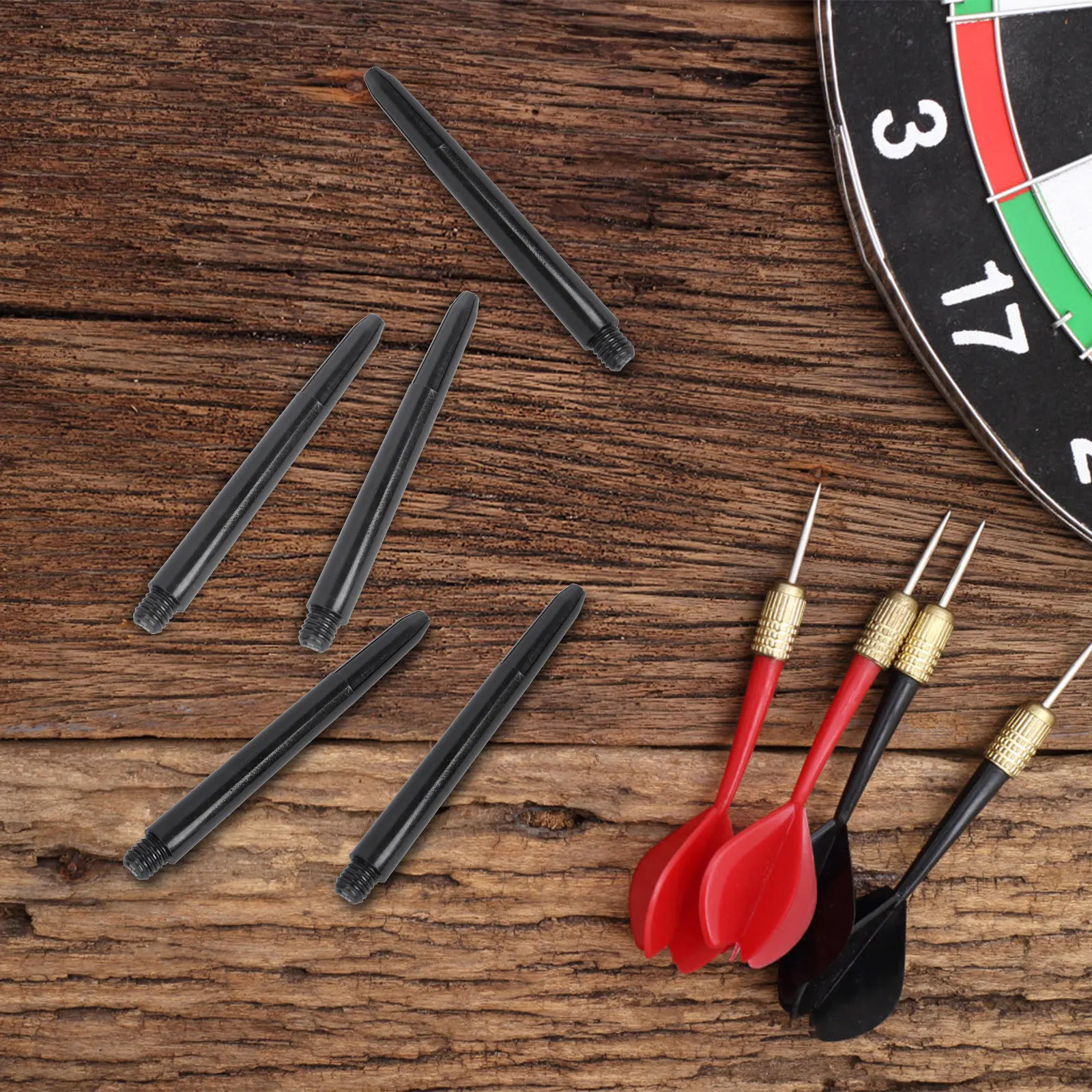 

100 шт. пластиковых стержней средней длины 48 мм, стандартная резьба 2BA, сменные наконечники, высококачественные аксессуары