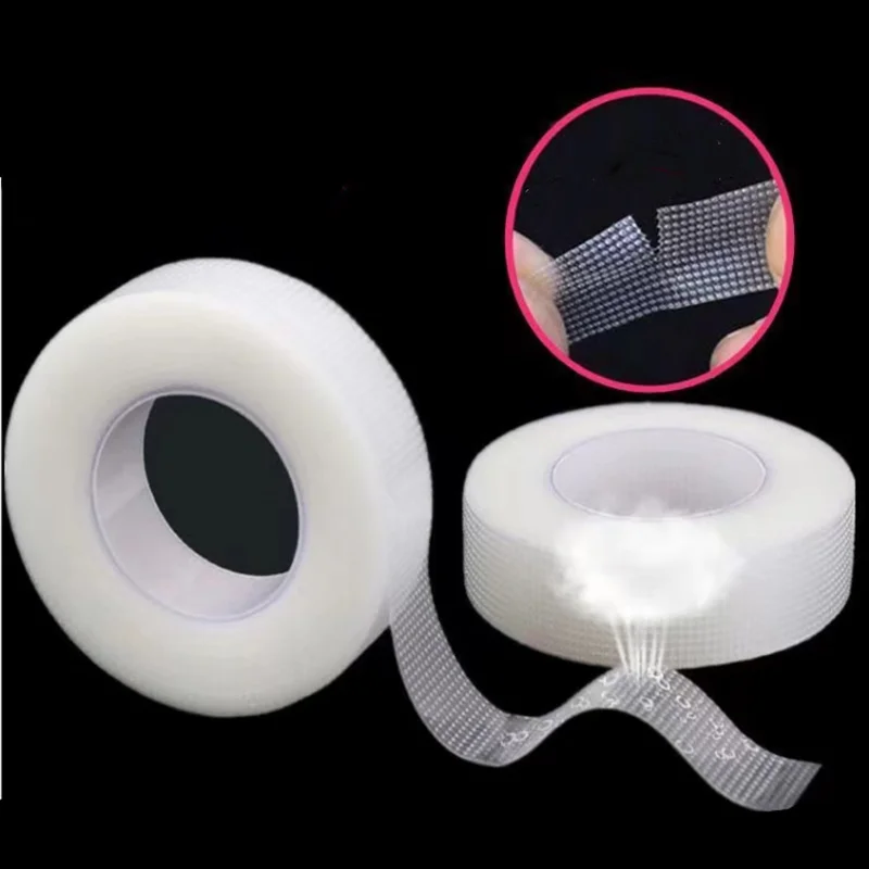 Transparente Cilia Micropore Tape para Cílios, Fácil de Rasgar Fita de Extensão Cílios, Medical Lash, 6Pcs