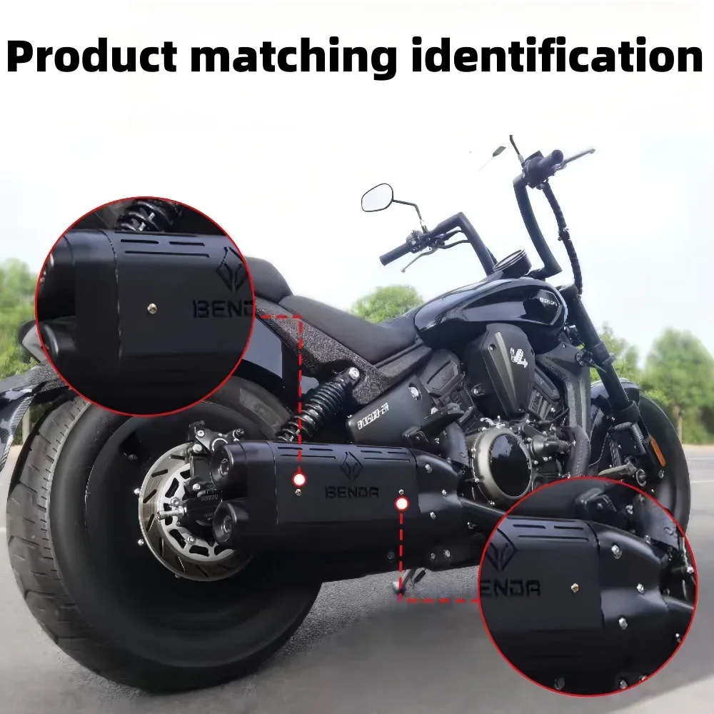 เหมาะสําหรับบังความร้อนท่อไอเสีย Benda Black Flag 500 ฝาครอบตกแต่งกันความร้อน Black Flag 500Por พิเศษ