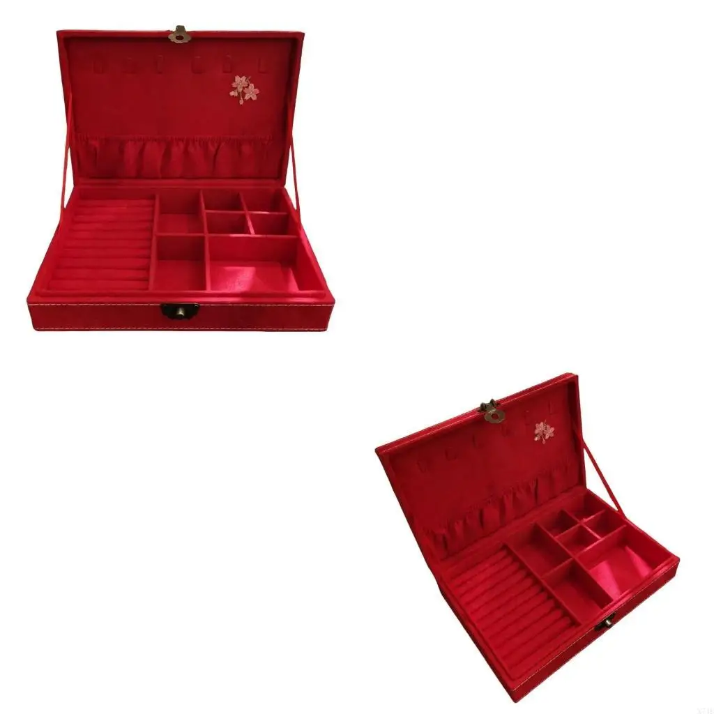 

Chinese Jewelry Storage Box Stylish Handmade Jewellery with Embroidery