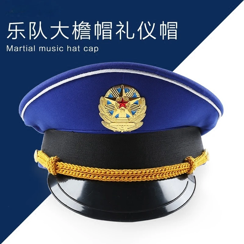 Casquette de Performance de mode britannique, chapeau militaire vert, chapeaux de l'armée de printemps, casquettes de capitaine blanches pour adultes, grande casquette de Police Cosplay