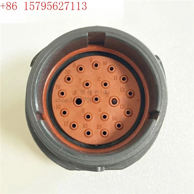 

2PCS HDP24-18-20PN circular car connector 20P pin plug male terminal sheath