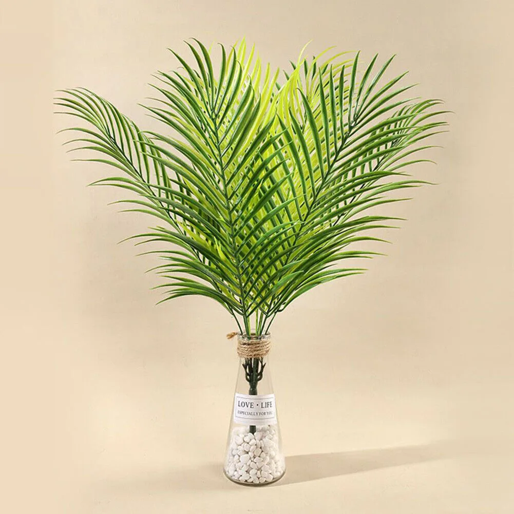 Simulated Plants Artificial Palm Tree Replace Tropical Plants Branches 9 Heads Artificial Decor Flowers Fittings For Home Garden