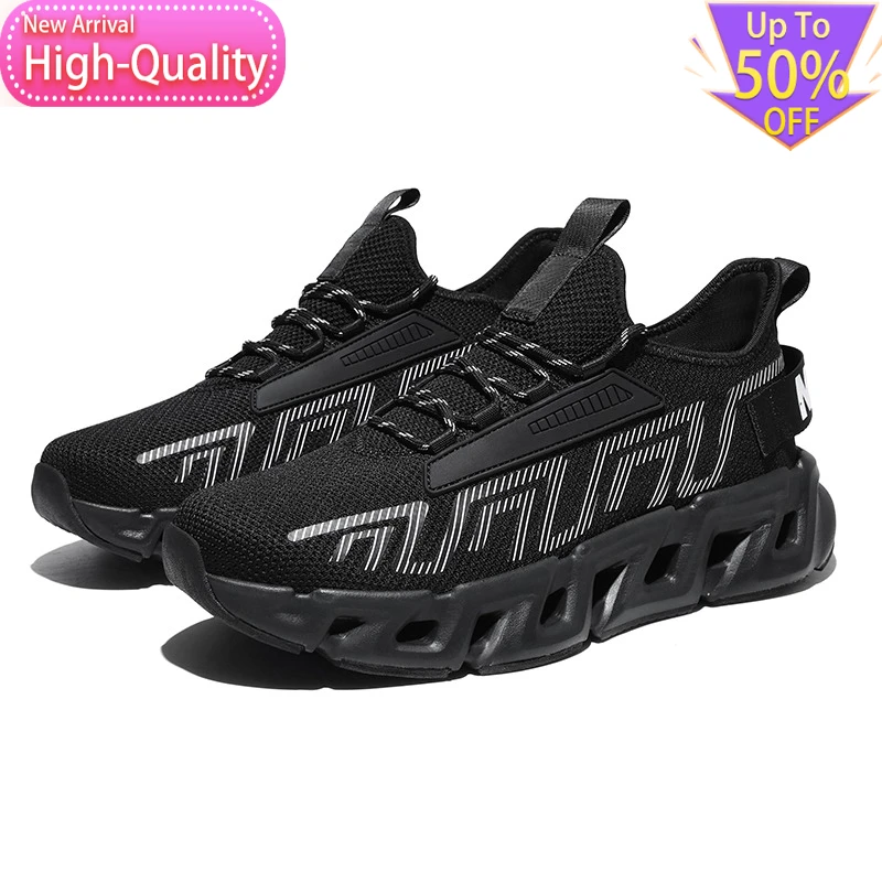 2026 New Spring Low Cut Mens Sports Shoes Shock-absorbing Lightweight Comfortable Running Shoes Commuting Trend Walking Shoes