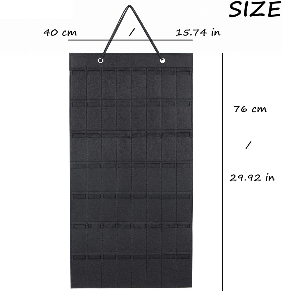 Подвесной ремешок для часов, органайзер, сумка, ремешок для часов, держатель для хранения, войлочная подставка для часов с полосками, 24/56 слотов,