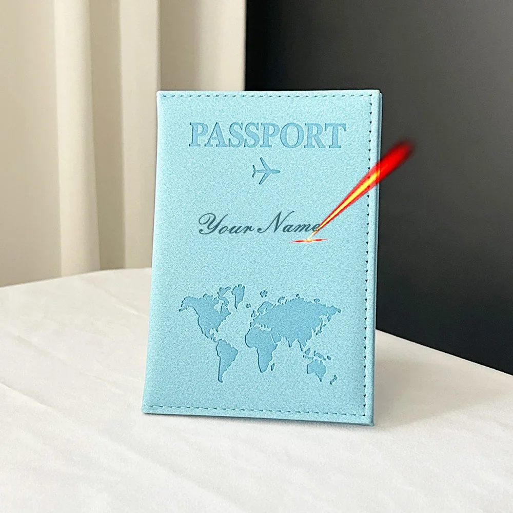 Personalised Passport Holder Custom Passport Cover Engagement Travel Set Honeymoon Valentines Gift Bridal Party Gifts Mr & Mrs