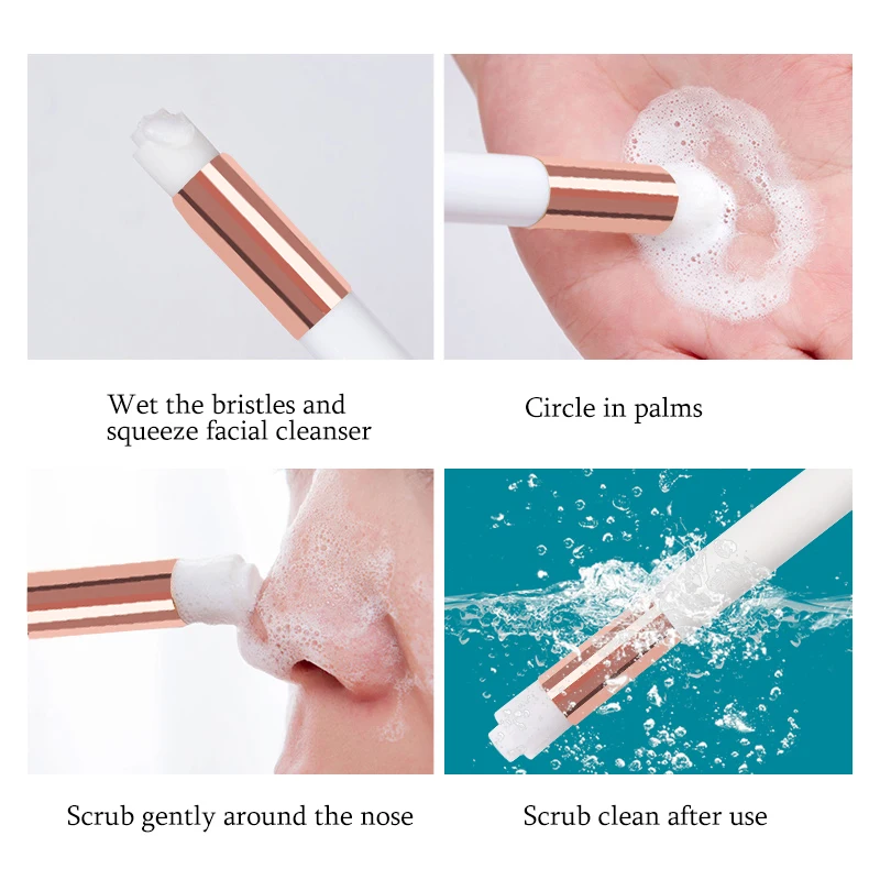 10/20/50 個 MASSA まつげクリーニングブラシラッシュシャンプーブラシまつげエクステンション用ピールオフにきび除去メイクアップツール