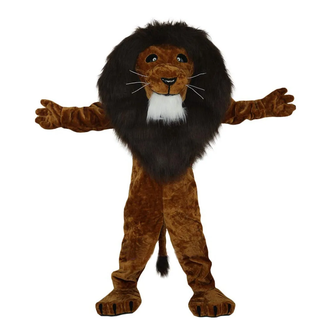 

Muscle Lion Cartoon Mascot Costume Power Animal Theme Cartoon Anime Cosplay Fancy Dress Mascotte Kits for College Sport Games