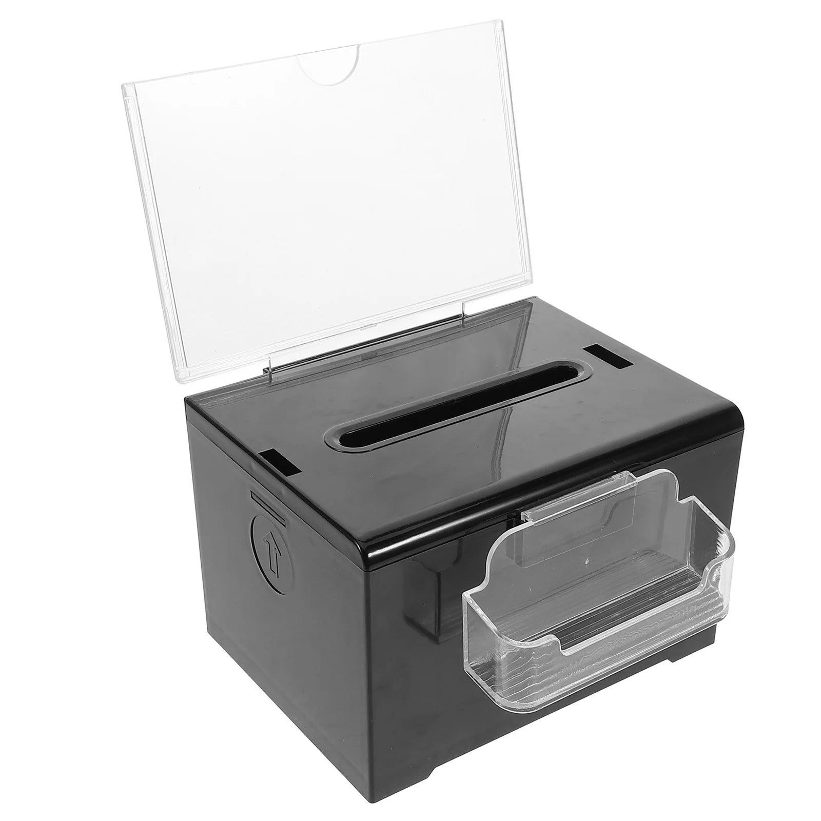 

Acrylic Donation Box with Lock Transparent Suggestion Box for Voting Events Fundraising Cash Collection Secure Multifunctional