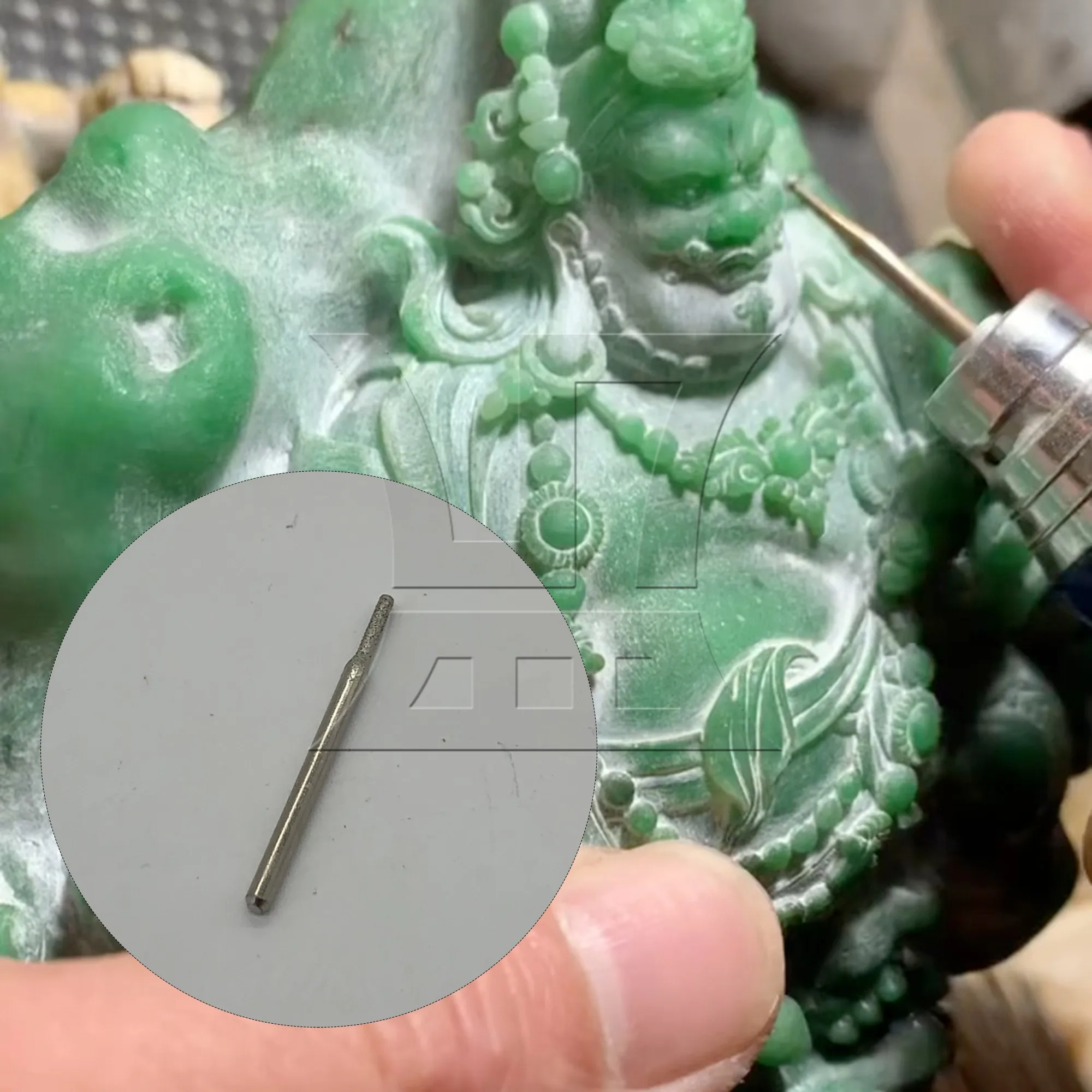 

CNBTR 90pcs Metal Diamond Coated Burrs Glass Drill Bit Cylindrical Head Handle Dia 0.3cm Head Dia 0.2cm Silver for Alloys