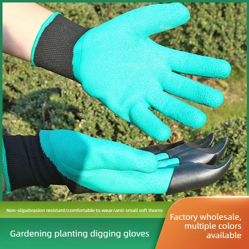 

Gardening Gloves Latex Foam Coated Claw Design Non-slip Waterproof Planting Work Protective Gloves for Outdoor Garden Landscape