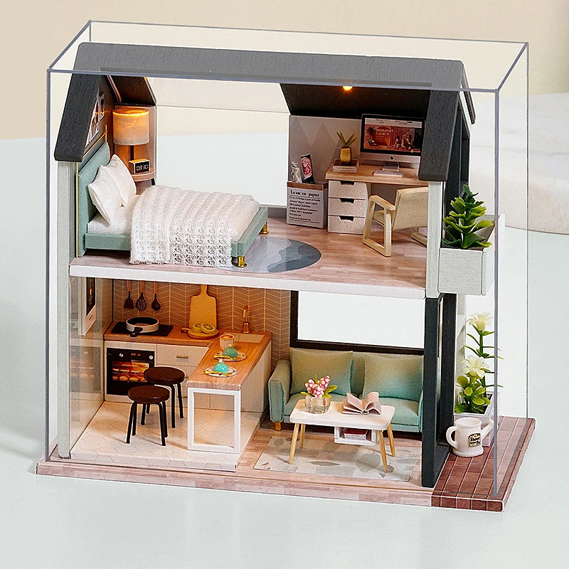 Wooden Doll House 3D Puzzle Handmade DIY DollHouse Decoration For Girls Boys  Teenagers Adults And Classmates 12+Birthday Gifts