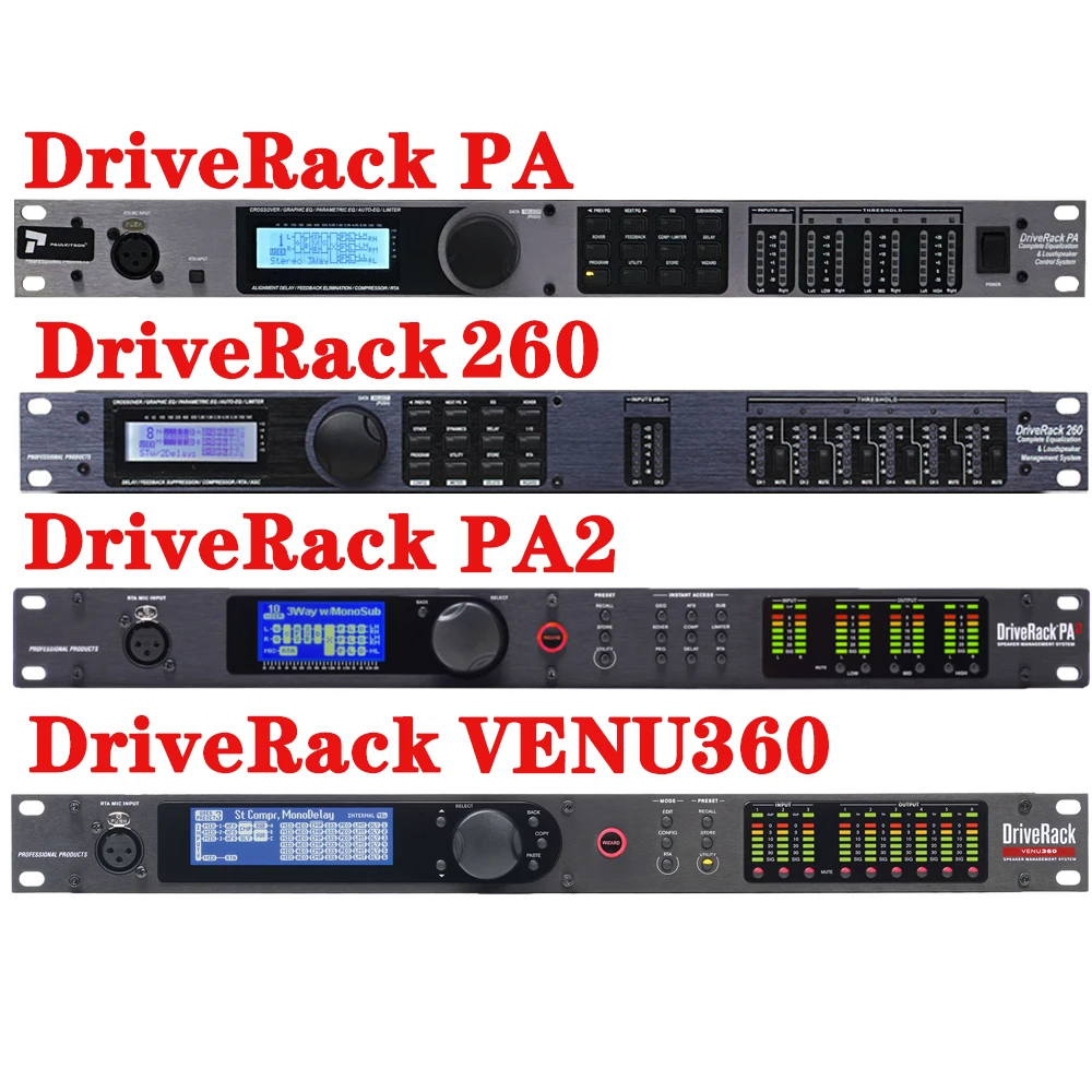 Professional Digital Audio Processor DriveRack PA/260 2 Input 6 Output PA2  3Input 6 Output VENU360 Compatible Original Software