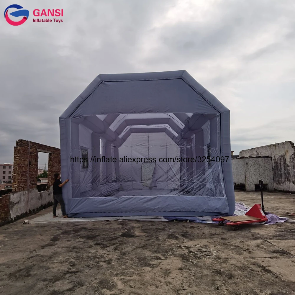 Portable Inflatable Paint Spray Booth, Spraying Painting Booth For Car Maintenance